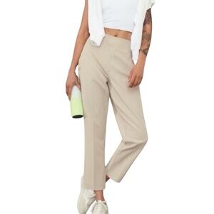 Athleta Endless High Rise Pant Tan Size 18 Travel Commuting Stretch Style 533636